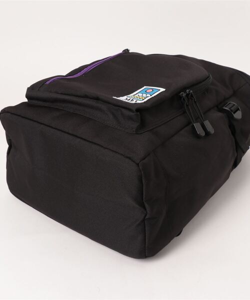 zucchero（ズッケロ）の「MEI OCEAN/メイオーシャン BIGポケット ボックス型リュック スクエアリュック（バックパック/リュック・メンズ・ブラック×ブルー/ブラック×グリーン/ブラック×パープル/ブラック×ブラック・FREE）」の6枚目の写真