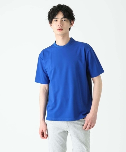 MK MICHEL KLEIN HOMME (エムケーミッシェルクランオム)の「ドッキングカットソー(Tシャツ/カットソー・メンズ・ブラック/ブルー/ホワイト・48/51/46)」の1枚目の写真