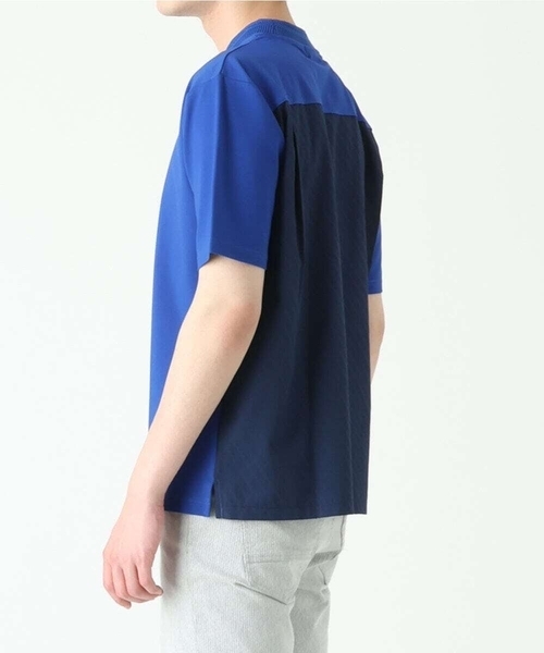 MK MICHEL KLEIN HOMME (エムケーミッシェルクランオム)の「ドッキングカットソー(Tシャツ/カットソー・メンズ・ブラック/ブルー/ホワイト・48/51/46)」の4枚目の写真