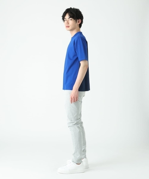 MK MICHEL KLEIN HOMME (エムケーミッシェルクランオム)の「ドッキングカットソー(Tシャツ/カットソー・メンズ・ブラック/ブルー/ホワイト・48/51/46)」の6枚目の写真