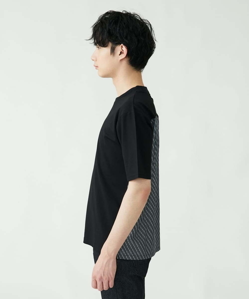 MK MICHEL KLEIN HOMME (エムケーミッシェルクランオム)の「ドッキングカットソー(Tシャツ/カットソー・メンズ・ブラック/ブルー/ホワイト・48/51/46)」の11枚目の写真