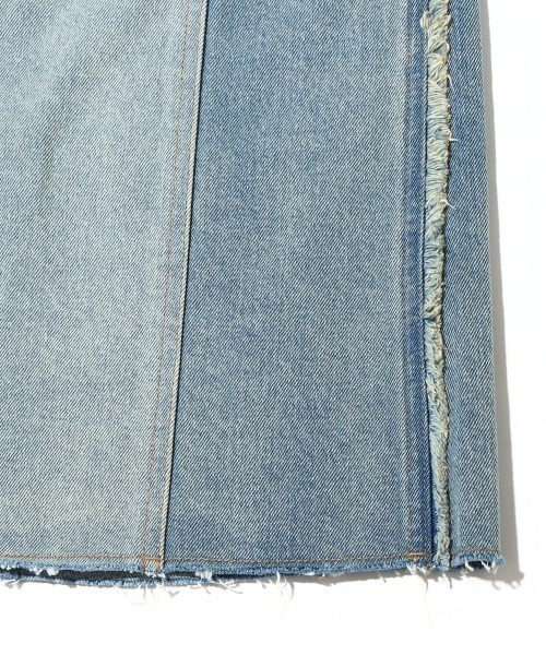 atmos pink（アトモスピンク）の「atmos pink フリンジデニムスカート（デニムスカート・レディース・インディゴブルー/ライトブルー・S/M）」の15枚目の写真