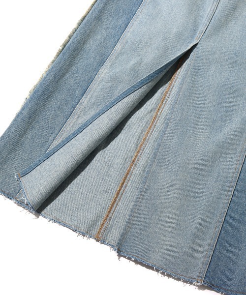 atmos pink（アトモスピンク）の「atmos pink フリンジデニムスカート（デニムスカート・レディース・インディゴブルー/ライトブルー・S/M）」の16枚目の写真