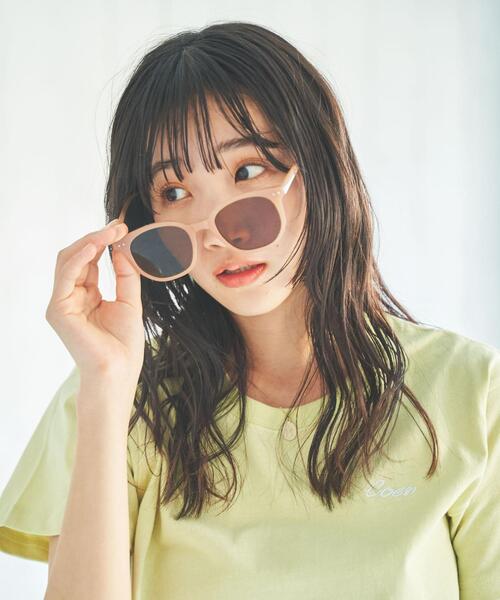 coen（コーエン）の「ウエリントングラス（サングラス・レディース・ブラック/ベージュ・FREE）」の2枚目の写真