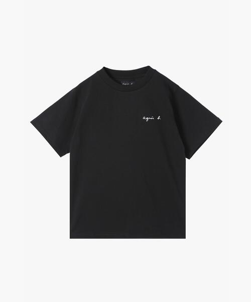 agnes b.(アニエスベー)の「ミニロゴ コットン 半袖 Tシャツ "Christof"(Tシャツ/カットソー・レディース・ブラック・2/3/1)」の1枚目の写真