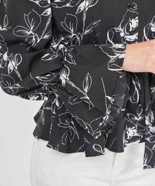 ROYAL PARTY（ロイヤルパーティー）の「ウエストリボンペプラムブラウス（シャツ/ブラウス・レディース・その他/ドット/ピンク・FREE）」の8枚目の写真