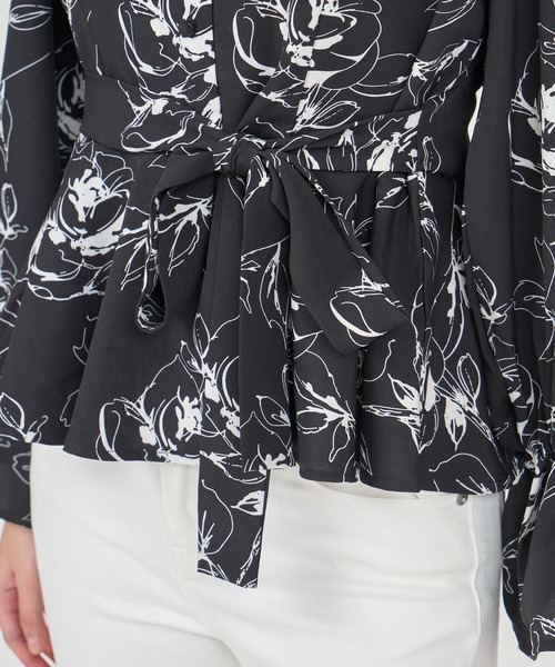 ROYAL PARTY（ロイヤルパーティー）の「ウエストリボンペプラムブラウス（シャツ/ブラウス・レディース・その他/ドット/ピンク・FREE）」の15枚目の写真