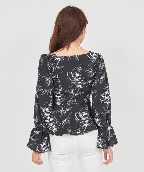 ROYAL PARTY（ロイヤルパーティー）の「ウエストリボンペプラムブラウス（シャツ/ブラウス・レディース・その他/ドット/ピンク・FREE）」の18枚目の写真