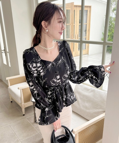 ROYAL PARTY（ロイヤルパーティー）の「ウエストリボンペプラムブラウス（シャツ/ブラウス・レディース・その他/ドット/ピンク・FREE）」の20枚目の写真