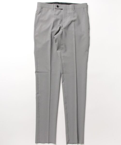 m.f.editorial（エムエフエディトリアル）の「m.f.エディトリアル メンズ ストレッチウォッシャブル  ノータックパンツ グレー千鳥（スーツパンツ・メンズ・グレー系その他2・3L/X-LARGE/S/LARGE/MEDIUM）」の3枚目の写真