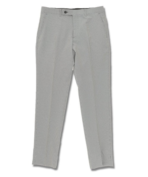 m.f.editorial（エムエフエディトリアル）の「m.f.エディトリアル メンズ ストレッチウォッシャブル  ノータックパンツ グレー千鳥（スーツパンツ・メンズ・グレー系その他2・3L/X-LARGE/S/LARGE/MEDIUM）」の5枚目の写真