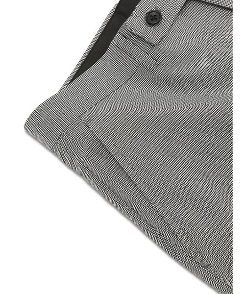 m.f.editorial（エムエフエディトリアル）の「m.f.エディトリアル メンズ ストレッチウォッシャブル  ノータックパンツ グレー千鳥（スーツパンツ・メンズ・グレー系その他2・3L/X-LARGE/S/LARGE/MEDIUM）」の7枚目の写真