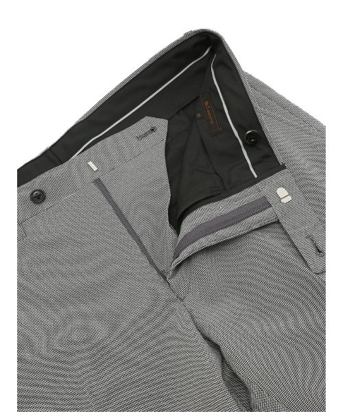 m.f.editorial（エムエフエディトリアル）の「m.f.エディトリアル メンズ ストレッチウォッシャブル  ノータックパンツ グレー千鳥（スーツパンツ・メンズ・グレー系その他2・3L/X-LARGE/S/LARGE/MEDIUM）」の8枚目の写真