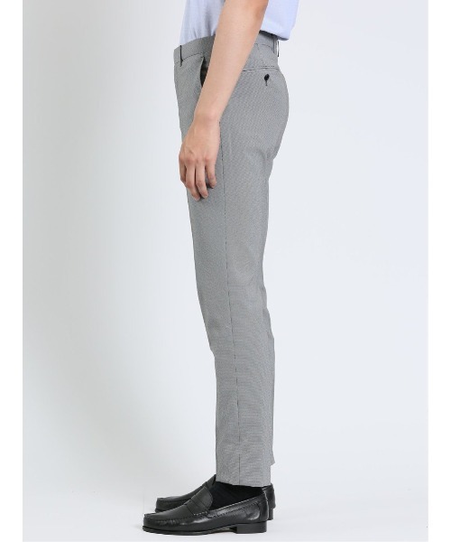 m.f.editorial（エムエフエディトリアル）の「m.f.エディトリアル メンズ ストレッチウォッシャブル  ノータックパンツ グレー千鳥（スーツパンツ・メンズ・グレー系その他2・3L/X-LARGE/S/LARGE/MEDIUM）」の16枚目の写真
