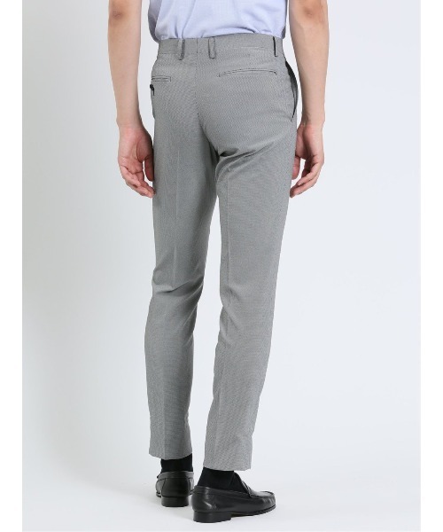 m.f.editorial（エムエフエディトリアル）の「m.f.エディトリアル メンズ ストレッチウォッシャブル  ノータックパンツ グレー千鳥（スーツパンツ・メンズ・グレー系その他2・3L/X-LARGE/S/LARGE/MEDIUM）」の17枚目の写真