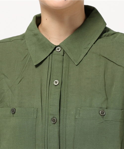 CIAOPANIC（チャオパニック）の「【Ciaopanic】　R/LiミリタリーSH（シャツ/ブラウス・レディース・カーキ・FREE）」の5枚目の写真