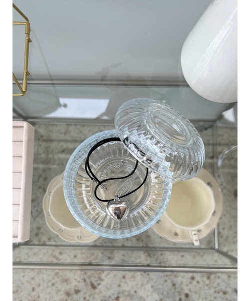 jumelle（ジュメロ）の「ハートチャームネックレス（ネックレス・レディース・シルバー・FREE）」の2枚目の写真