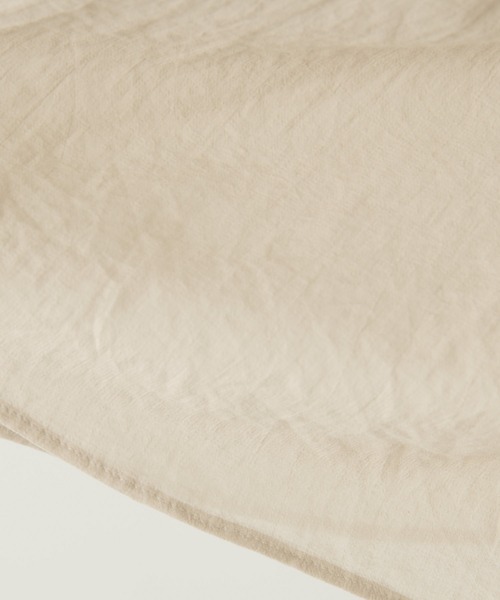 Whim Gazette（ウィムガゼット）の「コットンシフォンギャザーブラウス（シャツ/ブラウス・レディース・ライトブルー/ブラック/グレイッシュベージュ・FREE）」の14枚目の写真