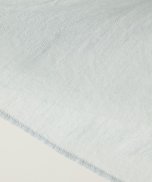 Whim Gazette（ウィムガゼット）の「コットンシフォンギャザーブラウス（シャツ/ブラウス・レディース・ライトブルー/ブラック/グレイッシュベージュ・FREE）」の19枚目の写真