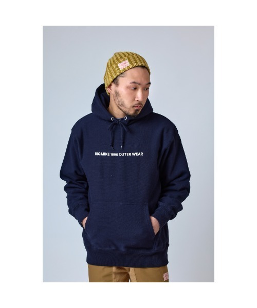 BIG MIKE（ビッグマイク）の「BIG MIKE ビックマイク / 12オンス 裏起毛 ベーシックロゴ プルオーバーパーカー バックプリント セットアップ スウェットフーディー // 102218900（パーカー・メンズ・杢グレー/アッシュグレー/ブラック/ネイビー・MEDIUM/LARGE/X-LARGE/SMALL）」の11枚目の写真