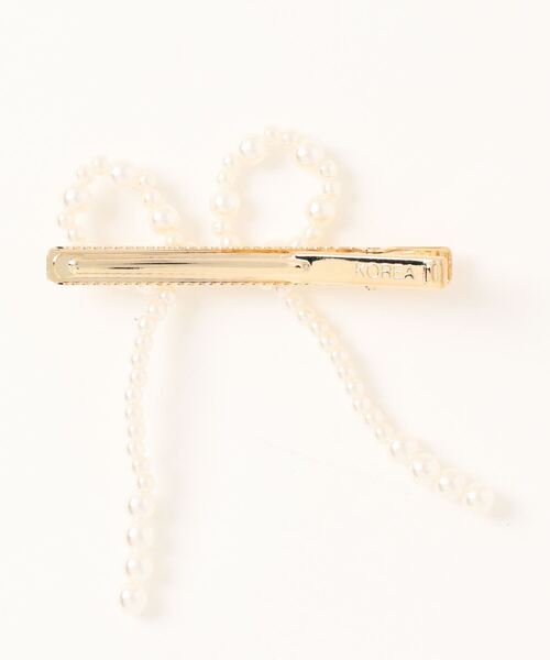 flower（フラワー）の「パールリボンクリップ（バレッタ/ヘアクリップ・レディース・A/B・FREE）」の4枚目の写真