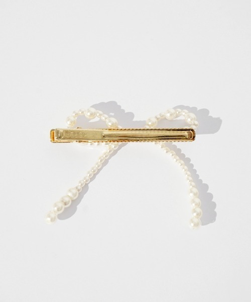 flower（フラワー）の「パールリボンクリップ（バレッタ/ヘアクリップ・レディース・A/B・FREE）」の7枚目の写真