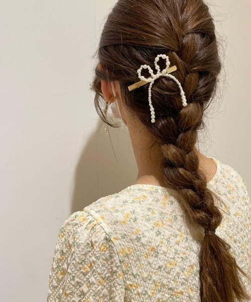 flower（フラワー）の「パールリボンクリップ（バレッタ/ヘアクリップ・レディース・A/B・FREE）」の17枚目の写真