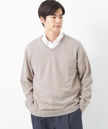 green label relaxing（グリーンレーベルリラクシング）の「120s テンジク Vネック ニット（ニット/セーター・メンズ）」