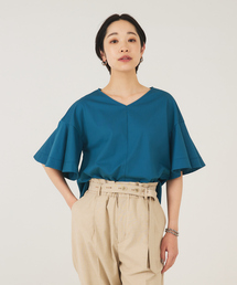 qualite | フレアスリーブカットソー(Tシャツ/カットソー)