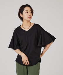 フレアスリーブカットソー
