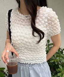 ぽこぽこシアーTシャツ