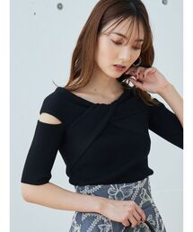 MERCURYDUO | ツイステッドリブニット(ニット/セーター)