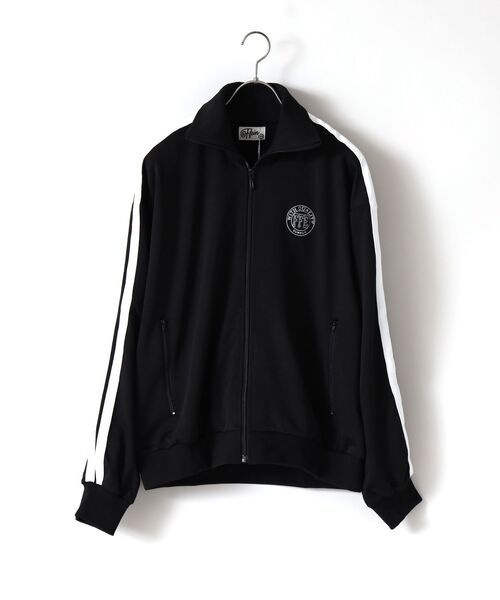 FFEIN(フェイン)の「【FFEIN/フェイン】オーバーサイズワンポイントトラックジャケット / ブロークコア スポーティ(ジャージ・メンズ・オフホワイト/ブラック/ブラウン/カーキ/ターコイズブルー/オレンジ/ホワイト/ベージュ・MEDIUM/LARGE/X-LARGE/SMALL)」の17枚目の写真