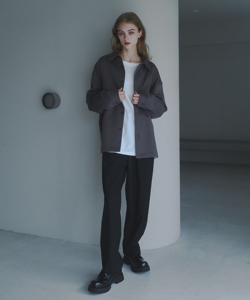 DOOPZ（ドープス）の「HEAVY PUNCH CPO JACKET - ヘビーポンチCPOジャケット（その他アウター・メンズ・ブラック/チャコールグレー・SMALL/MEDIUM/LARGE）」の20枚目の写真