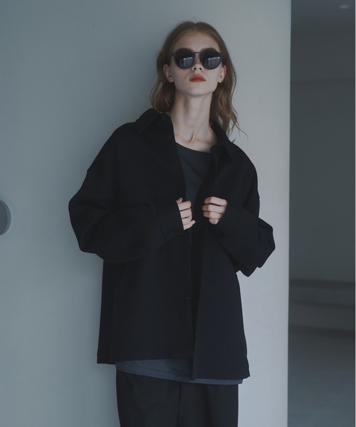 DOOPZ（ドープス）の「HEAVY PUNCH CPO JACKET - ヘビーポンチCPOジャケット（その他アウター・メンズ・ブラック/チャコールグレー・SMALL/MEDIUM/LARGE）」の4枚目の写真