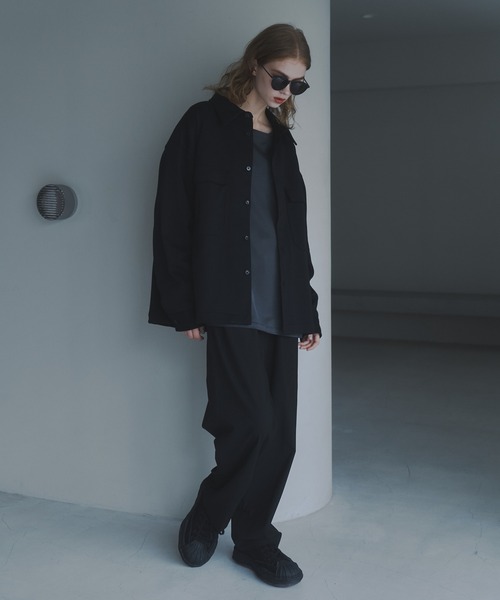 DOOPZ（ドープス）の「HEAVY PUNCH CPO JACKET - ヘビーポンチCPOジャケット（その他アウター・メンズ・ブラック/チャコールグレー・SMALL/MEDIUM/LARGE）」の15枚目の写真