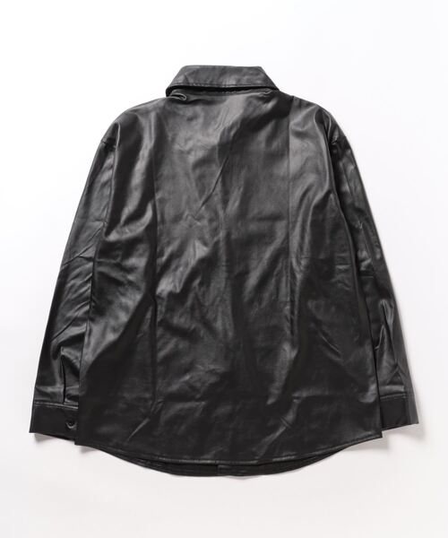 Burner(バーナー)の「【OKUOKU Recommend Select】フェイクレザー / シャツジャケット oku-outer-680734191334-38 U(シャツ/ブラウス・メンズ・A・M/S/XL/L)」の2枚目の写真