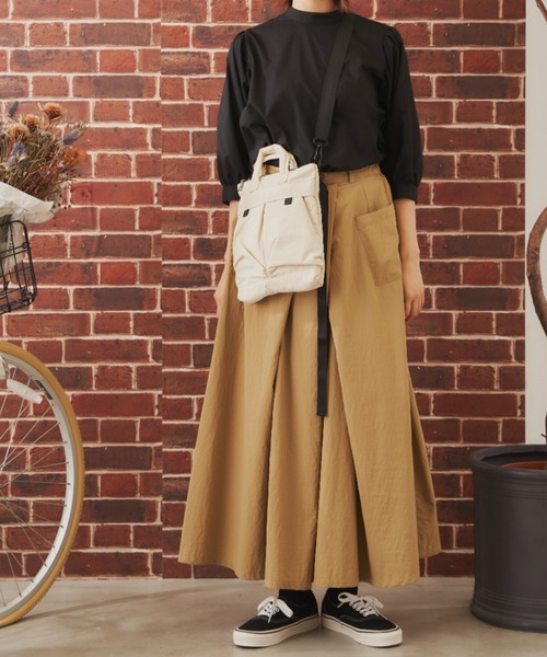 EDIT Gris（エディットグリ）の「2WAYポケットナイロンショルダーバッグ（ショルダーバッグ・レディース・ブラック/アイボリー・FREE）」の6枚目の写真