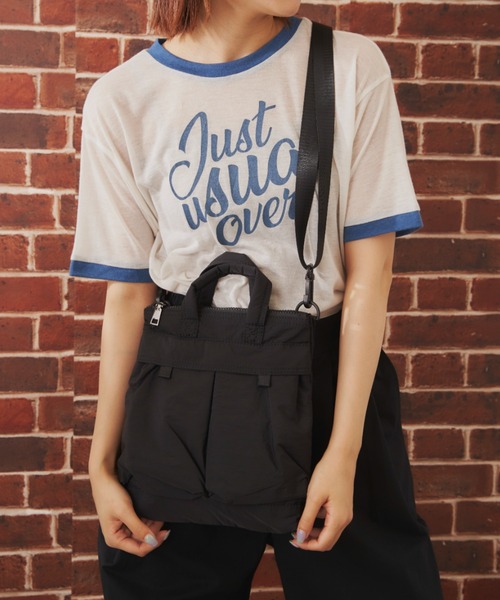 EDIT Gris（エディットグリ）の「2WAYポケットナイロンショルダーバッグ（ショルダーバッグ・レディース・ブラック/アイボリー・FREE）」の11枚目の写真