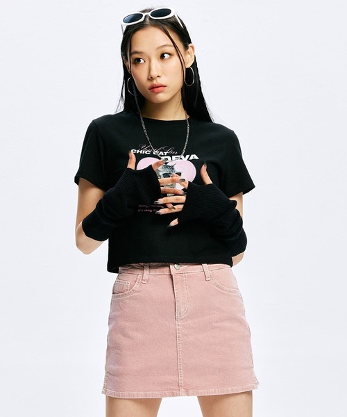 ALAND(エーランド)の「YOUTHKREW/DEVAハートT 2970877(Tシャツ/カットソー・レディース・ホワイト/ブラック/ブルー・FREE)」の19枚目の写真