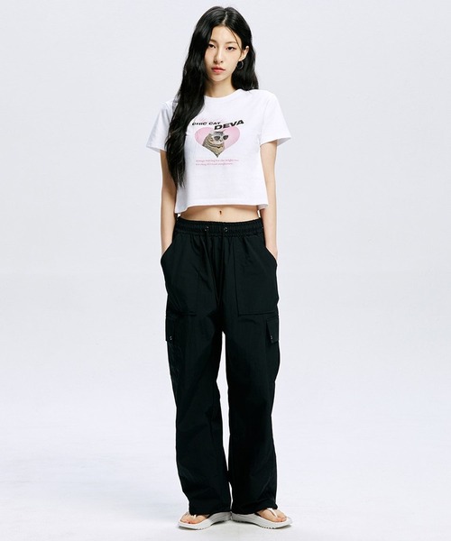 ALAND(エーランド)の「YOUTHKREW/DEVAハートT 2970877(Tシャツ/カットソー・レディース・ホワイト/ブラック/ブルー・FREE)」の11枚目の写真