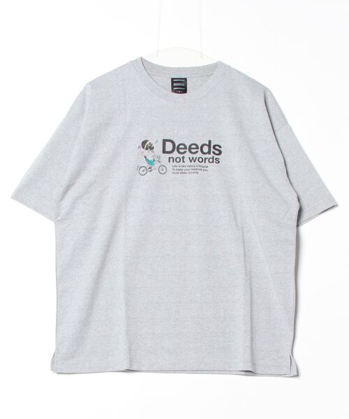 FUNALIVE(ファンアライブ)の「bearded man 刺繍 半袖Tシャツ(Tシャツ/カットソー・メンズ・その他3/その他4/D/ピンク/杢グレー・M/L/LL)」の1枚目の写真