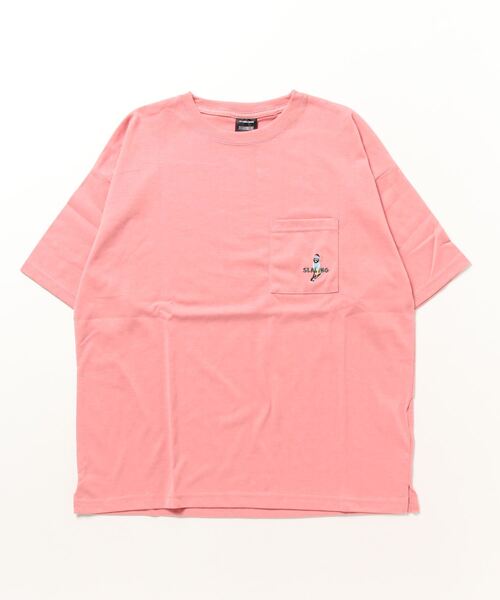 FUNALIVE(ファンアライブ)の「bearded man 刺繍 半袖Tシャツ(Tシャツ/カットソー・メンズ・その他3/その他4/D/ピンク/杢グレー・M/L/LL)」の3枚目の写真