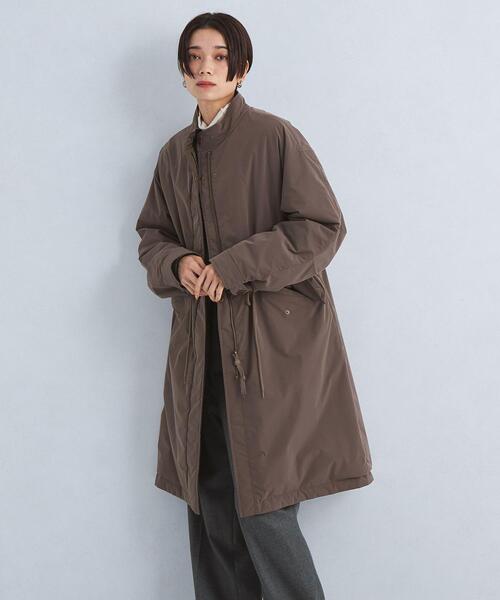 green label relaxing（グリーンレーベルリラクシング）の「［size SHORT/TALLあり］2WAY パデッド モッズ コート -ウォッシャブル・撥水-（モッズコート・レディース・モカ/オフホワイト/ブラック・36/38/SHORT/TALL）」の7枚目の写真