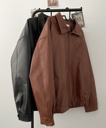 ▲fake leather jacket/フェイクレザージャケット