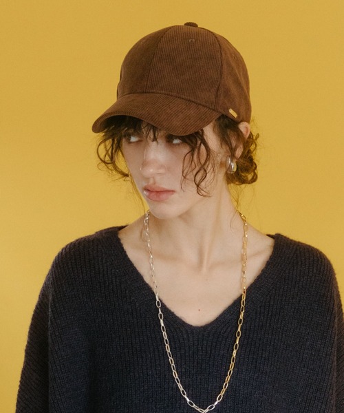 Doux archives(ドゥアルシーヴ)の「コーデュロイキャップ(キャップ・レディース・ブラウン/ピンク/ブラック・FREE)」の1枚目の写真