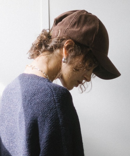 Doux archives(ドゥアルシーヴ)の「コーデュロイキャップ(キャップ・レディース・ブラウン/ピンク/ブラック・FREE)」の15枚目の写真