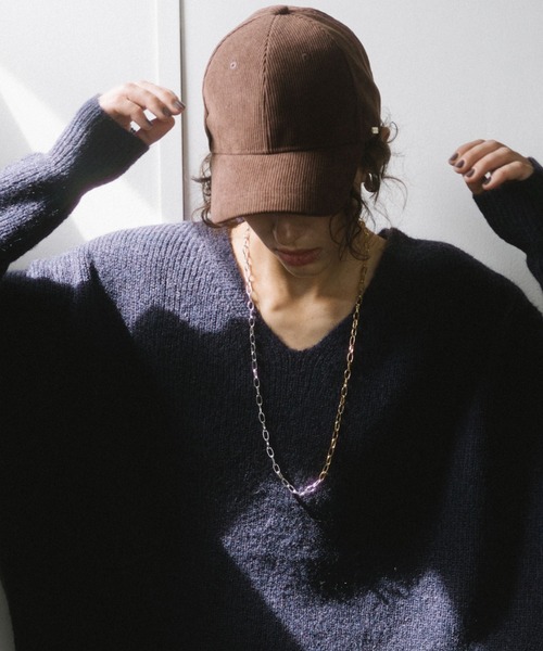 Doux archives(ドゥアルシーヴ)の「コーデュロイキャップ(キャップ・レディース・ブラウン/ピンク/ブラック・FREE)」の16枚目の写真