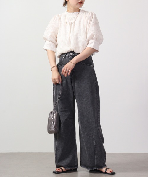 Blasty(ブラスティー)の「BLASTY カーブデニム(デニムパンツ・レディース・ブラック/サックスブルー/ライトブルー・M)」の9枚目の写真