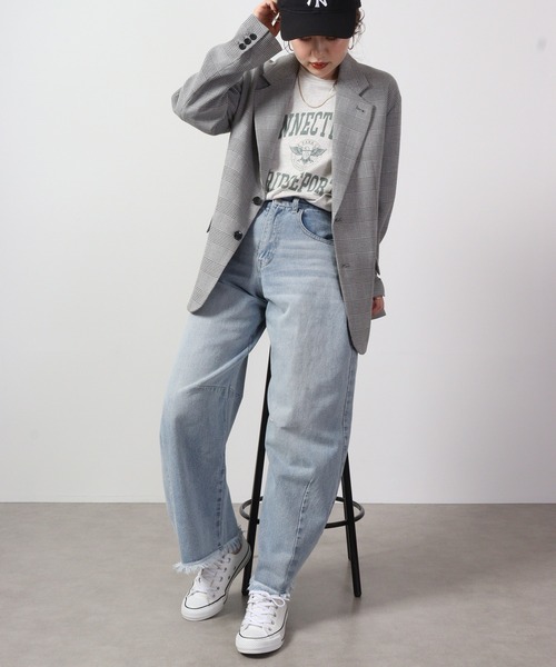 Blasty(ブラスティー)の「BLASTY カーブデニム(デニムパンツ・レディース・ブラック/サックスブルー/ライトブルー・M)」の19枚目の写真